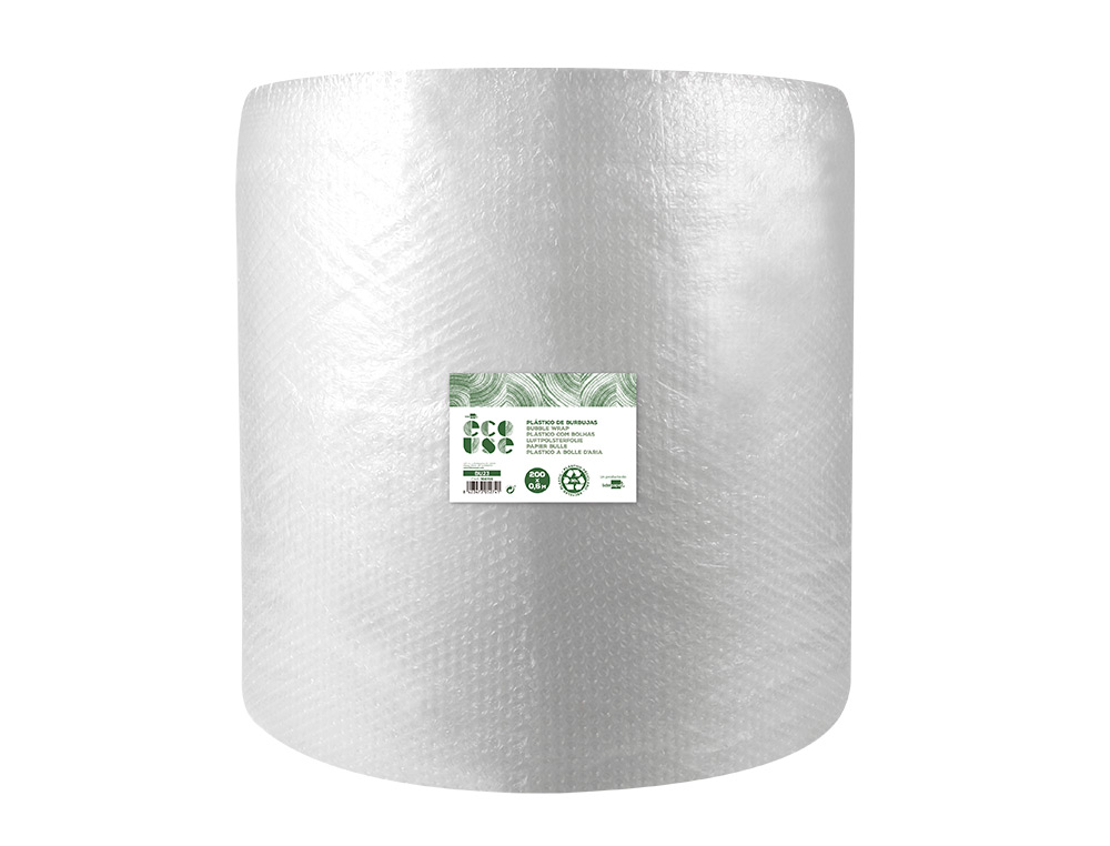 FILM A BULLES LIDERPAPEL ECOUSE 30% PLASTIQUE RECYCLE  30G/M2 ROULEAU 1X50M