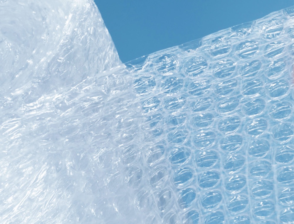 FILM A BULLES LIDERPAPEL ECOUSE 30% PLASTIQUE RECYCLE  30G/M2 ROULEAU 1X50M