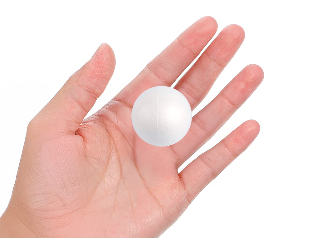 FORME LIDERPAPEL MOUSSE POLYSTYRENE PETITES BOULES DIAMETRE 2CM COLORIS BLANC SACHET 20 UNITES