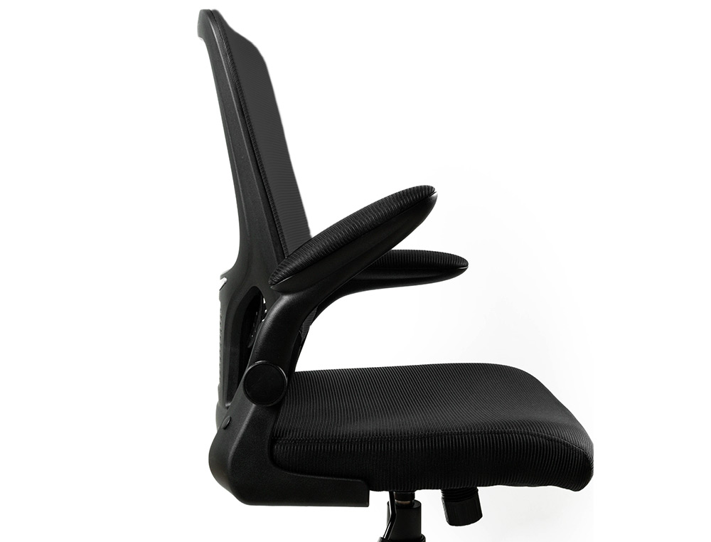 CHAISE OPERATEUR Q-CONNECT ALBA MAILLE BASE METALLIQUE HAUT MAX 1110 LARG 610 PROF 580MM  ROUES PREMIUM COLORIS NOIR