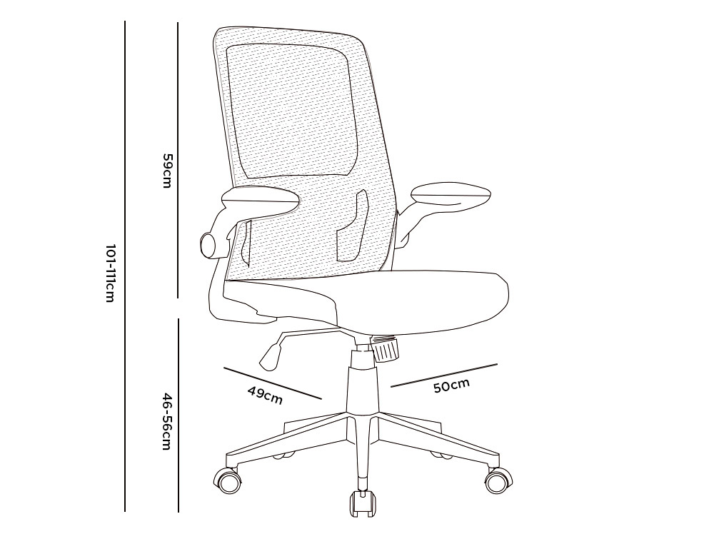 CHAISE OPERATEUR Q-CONNECT ALBA MAILLE BASE METALLIQUE HAUT MAX 1110 LARG 610 PROF 580MM  ROUES PREMIUM COLORIS NOIR