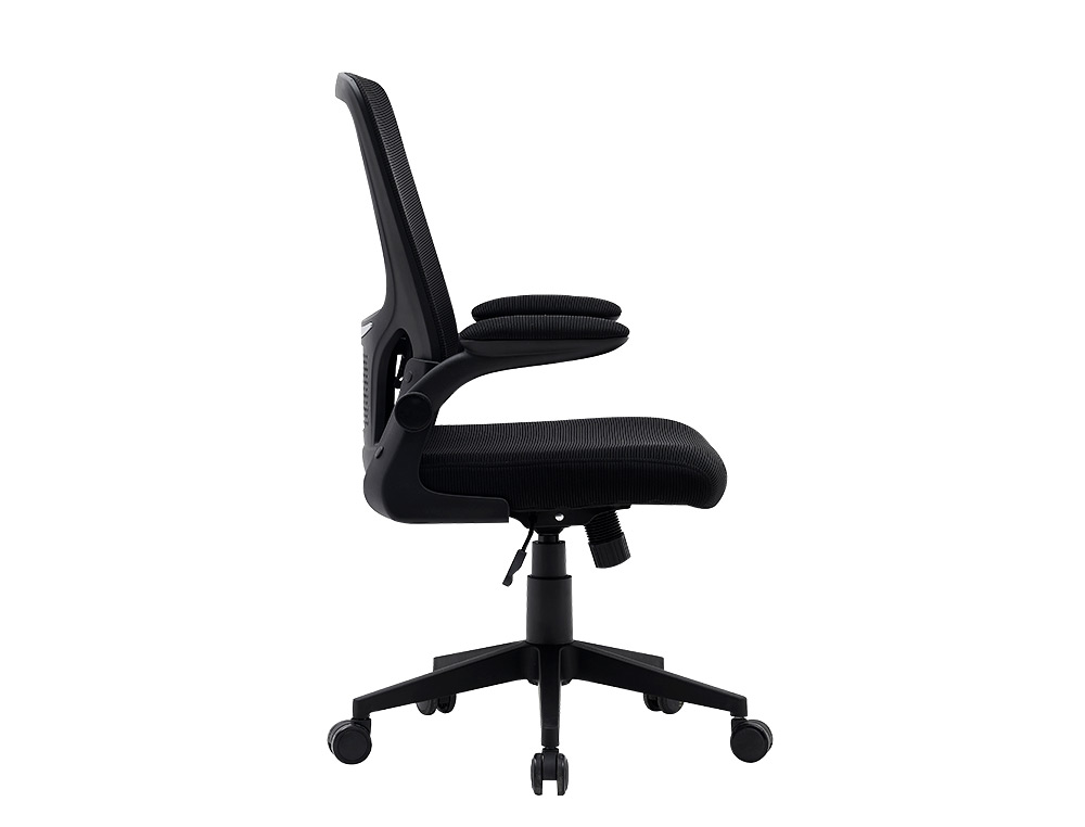 CHAISE OPERATEUR Q-CONNECT ALBA MAILLE BASE METALLIQUE HAUT MAX 1110 LARG 610 PROF 580MM  ROUES PREMIUM COLORIS NOIR