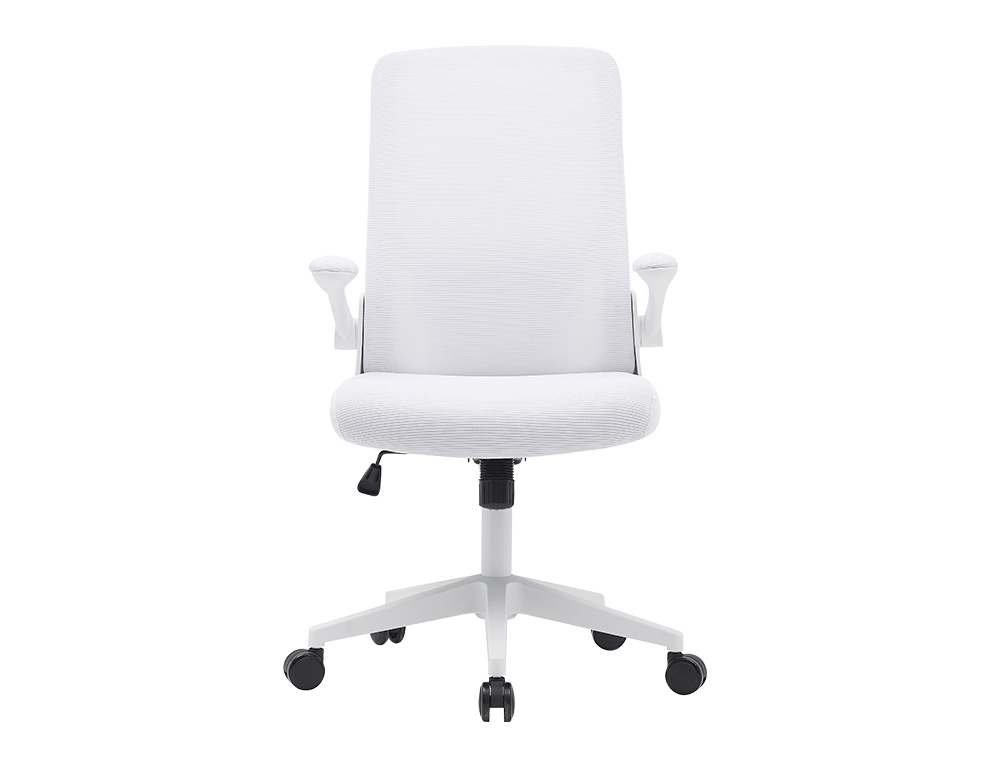 CHAISE OPERATEUR Q-CONNECT ALBA MAILLE BASE METALLIQUE HAUT MAX 1110 LARG 610 PROF 580MM  ROUES PREMIUM COLORIS BLANC
