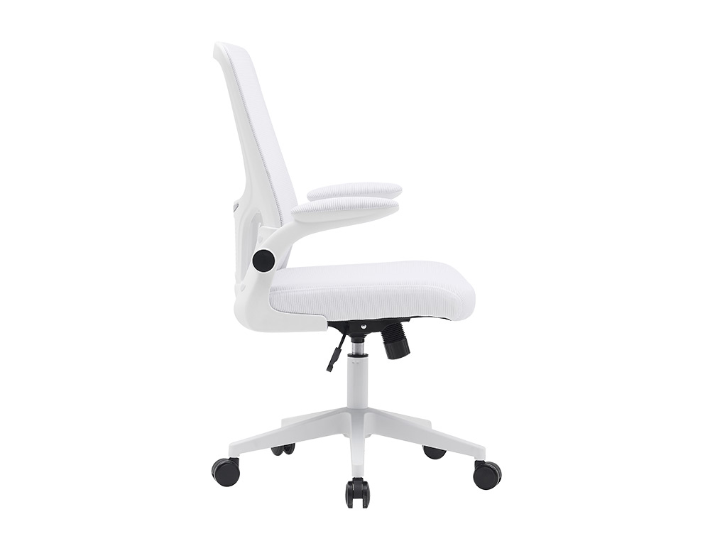 CHAISE OPERATEUR Q-CONNECT ALBA MAILLE BASE METALLIQUE HAUT MAX 1110 LARG 610 PROF 580MM  ROUES PREMIUM COLORIS BLANC