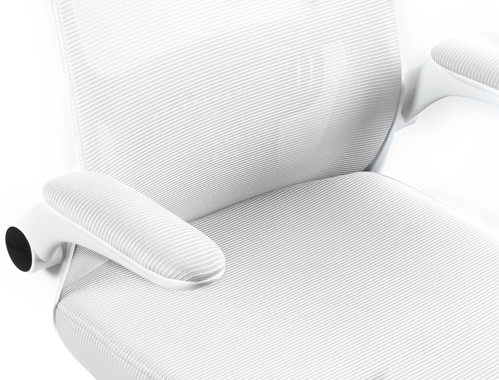 CHAISE OPERATEUR Q-CONNECT ALBA MAILLE BASE METALLIQUE HAUT MAX 1110 LARG 610 PROF 580MM  ROUES PREMIUM COLORIS BLANC