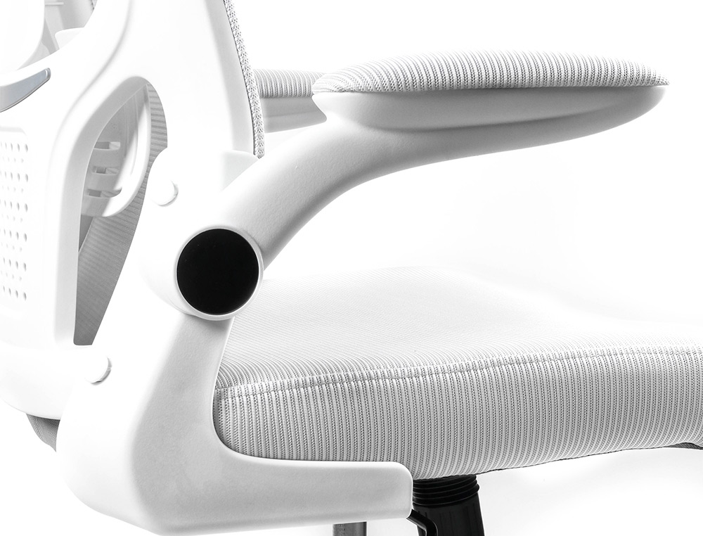 CHAISE OPERATEUR Q-CONNECT ALBA MAILLE BASE METALLIQUE HAUT MAX 1110 LARG 610 PROF 580MM  ROUES PREMIUM COLORIS BLANC