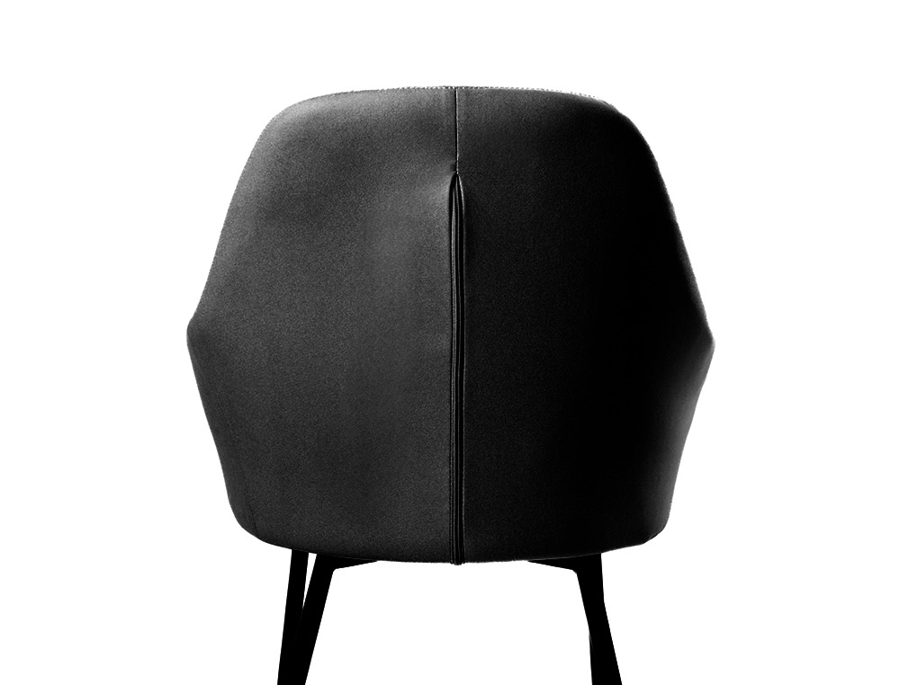 CHAISE CONFIDENT Q-CONNECT SIEMIONE BASE METALLIQUE HAUT MAX 820 LARG 570 PROF 580     COLORIS GRIS FONCE