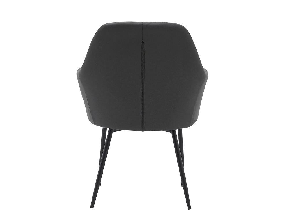 CHAISE CONFIDENT Q-CONNECT SIEMIONE BASE METALLIQUE HAUT MAX 820 LARG 570 PROF 580     COLORIS GRIS FONCE