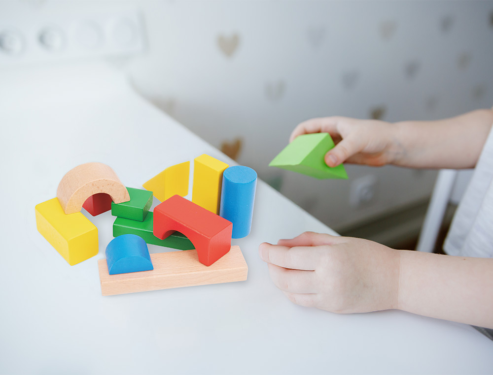JEU ENFANT IMAGINOVO CONSTRUCTION BLOCS BOIS +12   MOIS 100 PIECES 29X29X3,5 CM