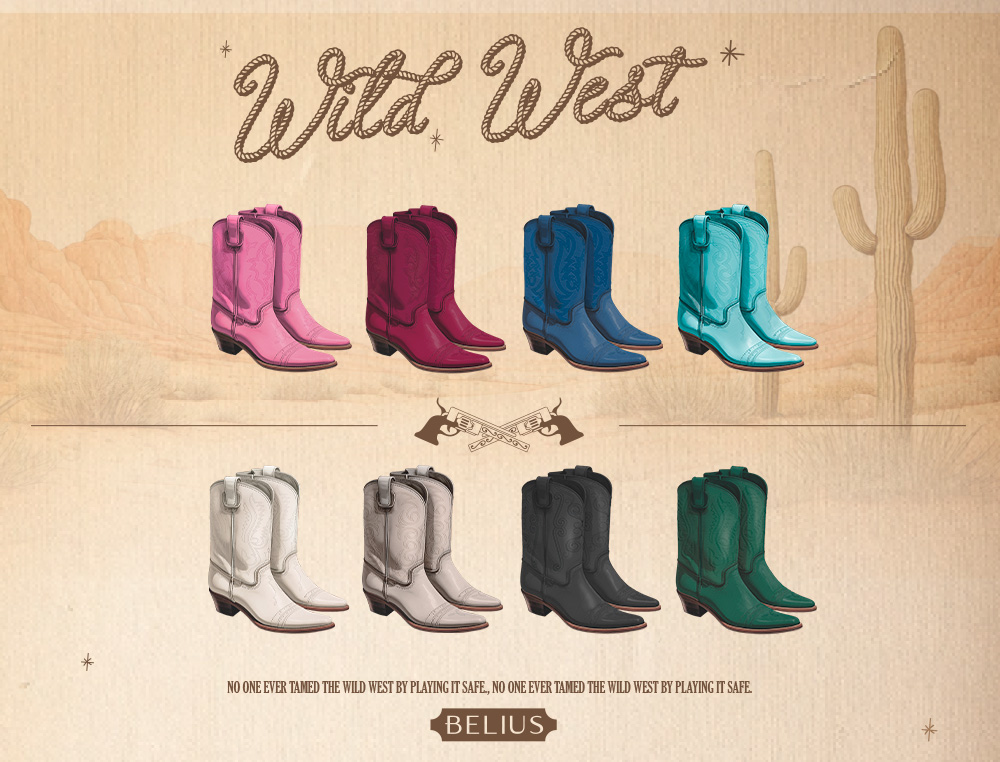 STYLO-BILLE BELIUS WILD WEST ALUMINIUM ENCRE BLEUE ATTRIBUTS DORES COLORIS BEIGE COFFRET DESIGN