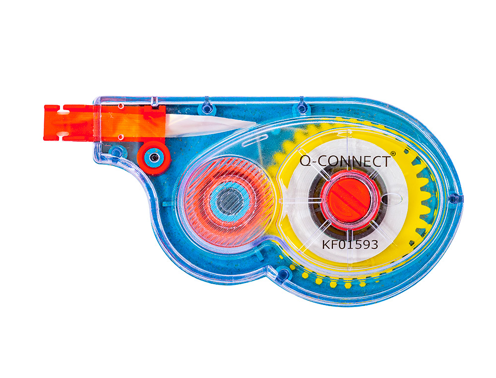 CORRECTEUR Q-CONNECT DVIDOIR RUBAN 5MMX8M CORRECTION LATRALE RCRITURE IMMDIATE INVISIBLE PHOTOCOPIE