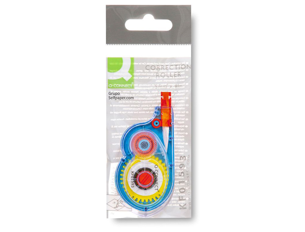 CORRECTEUR Q-CONNECT DVIDOIR RUBAN 5MMX8M CORRECTION LATRALE RCRITURE IMMDIATE INVISIBLE PHOTOCOPIE