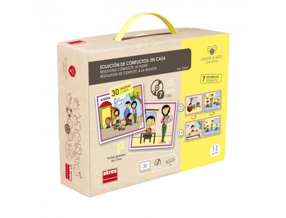 VIVRE ENSEMBLE AKROS RESOUDRE LES CONFLITS JEU DE 7         HISTOIRE RESOLUTION DE        PROBLEMES 30 CARTES 1 CD 1