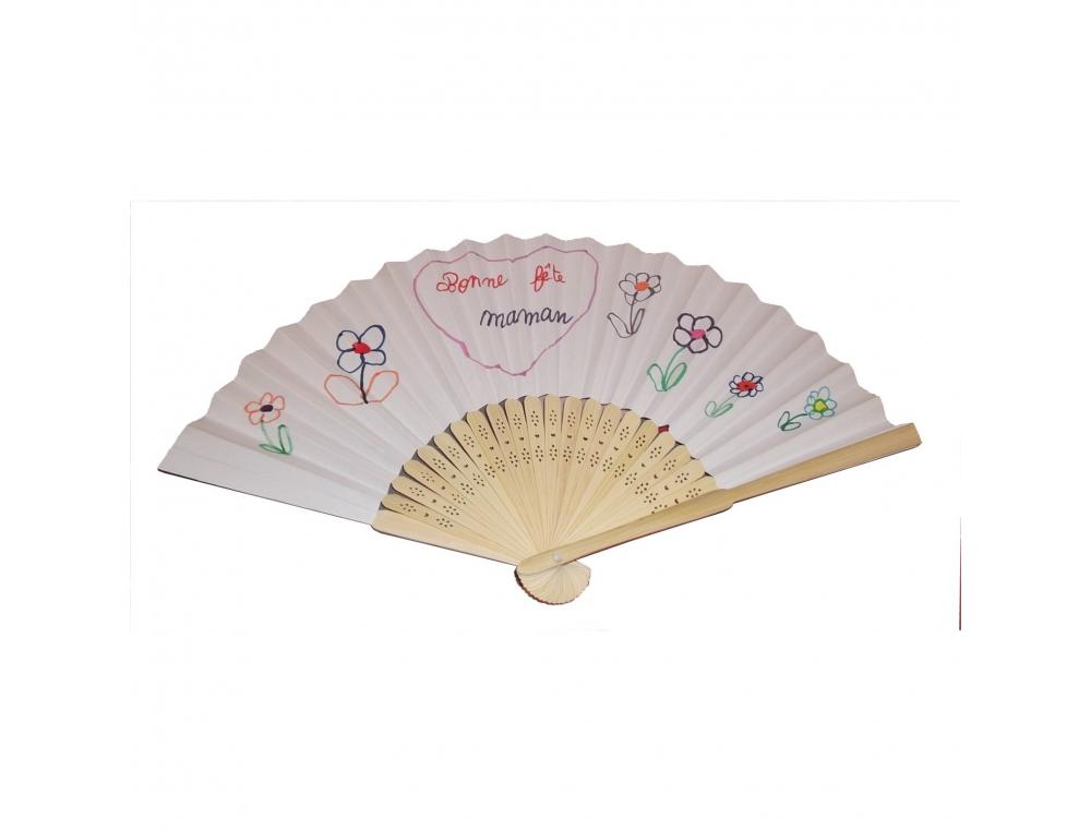 EVENTAILS CULTURE CLUB EN BOIS ET PAPIER A DECORER 12   UNITES