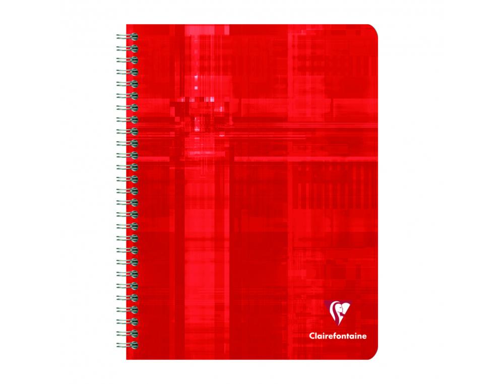 CAHIER CLAIREFONTAINE 17X22CM 100 PAGES SEYES PAPIER VELIN  VELOUTE 90G COUVERTURE        PELLICULEE RELIURE INTEGRALE