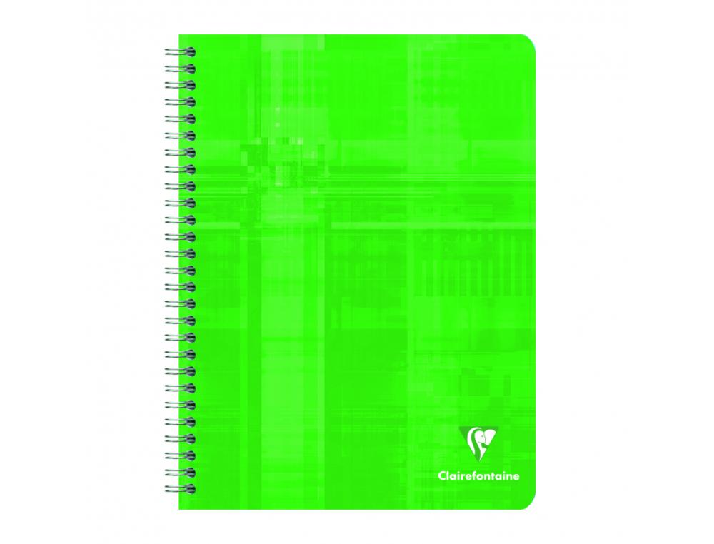 CAHIER CLAIREFONTAINE 17X22CM 100 PAGES SEYES PAPIER VELIN  VELOUTE 90G COUVERTURE        PELLICULEE RELIURE INTEGRALE