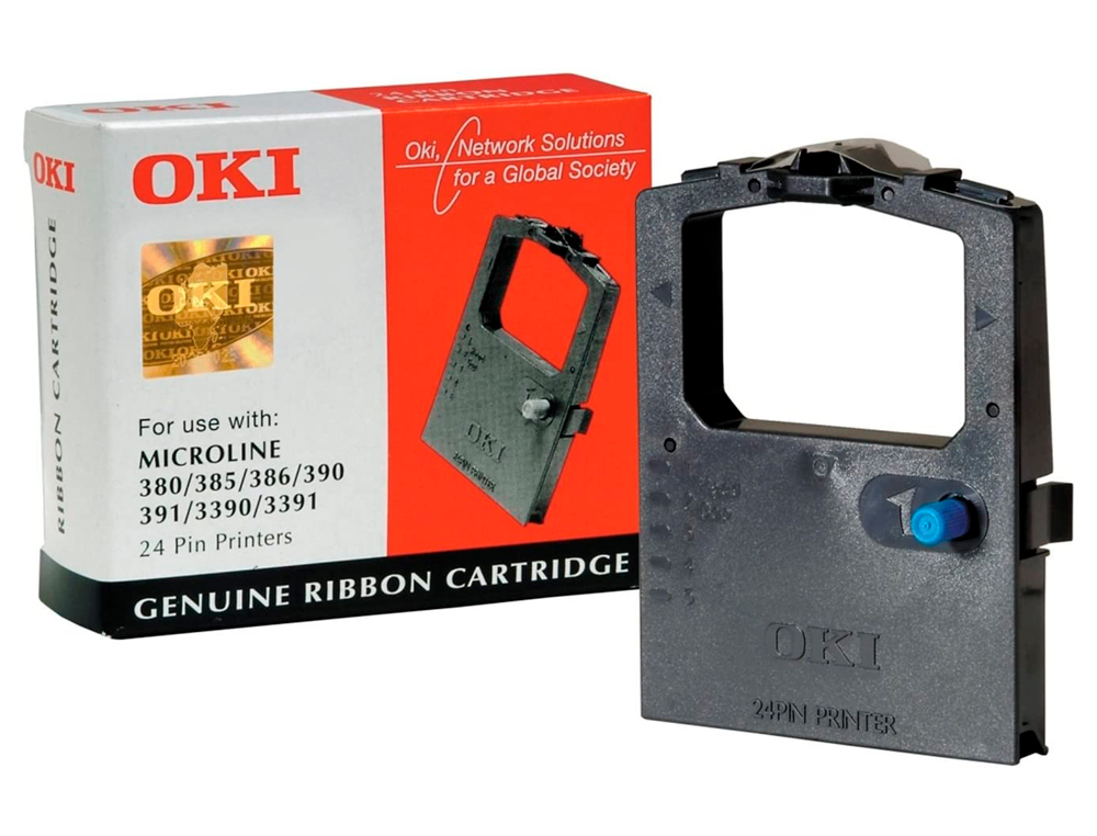 RUBAN MATRICIELLE OKI 09002309 POUR ML380/390/391/3390 COULEUR NOIR