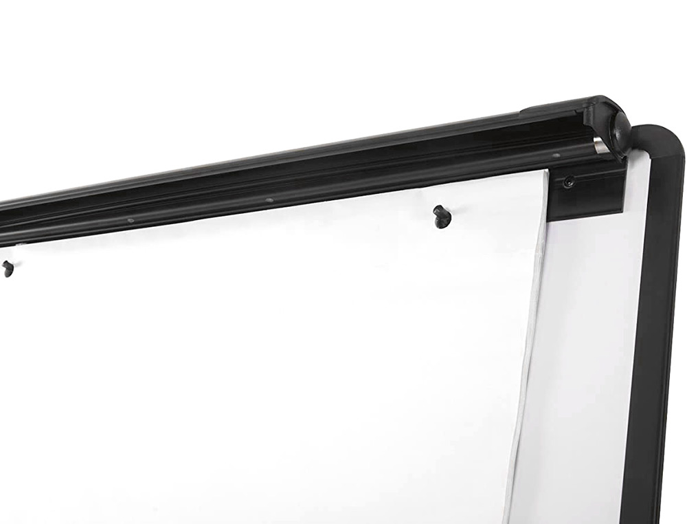CHEVALET Q-CONNECT CONOMIQUE FOND MLAMIN TABLEAU EFFAABLE SEC 70X100CM AUGET BARETTE PIVOTANTE HAUTEUR MAXIMUM 2M