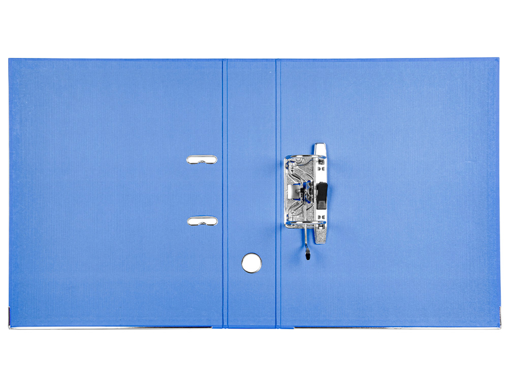 CLASSEUR LEVIER LIDERPAPEL DOCUMENTA A4+ CARTON REMBORDE DOS 75MM RADO METALLIQUE      COLORIS BLEU