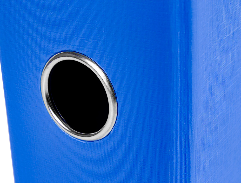 CLASSEUR LEVIER LIDERPAPEL DOCUMENTA A4+ CARTON REMBORDE DOS 75MM RADO METALLIQUE      COLORIS BLEU