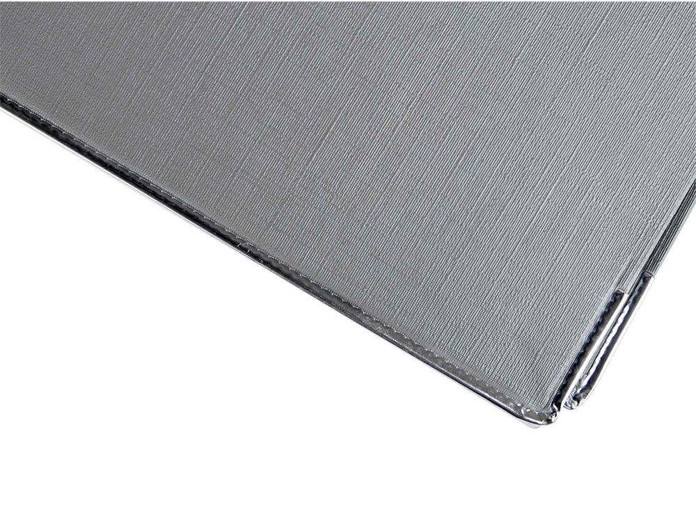 CLASSEUR LEVIER LIDERPAPEL DOCUMENTA A4+ CARTON REMBORDE DOS 75MM RADO METALLIQUE      COLORIS GRIS