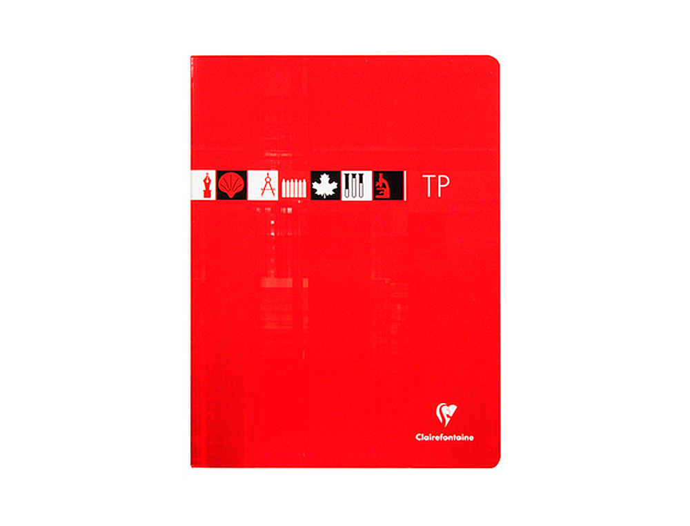 CAHIER PIQU CLAIREFONTAINE TRAVAUX PRATIQUES PAPIER VLIN VELOUT A4+ 24X32CM 64 PAGES 32 SYS/32 UNIES 90G