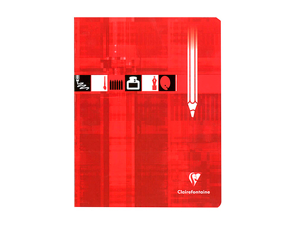 CAHIER CLAIREFONTAINE PIQU DESSIN EXTRA BLANC COUVERTURE PELLICULE A5+ 17X22CM 32 PAGES 125G UNI