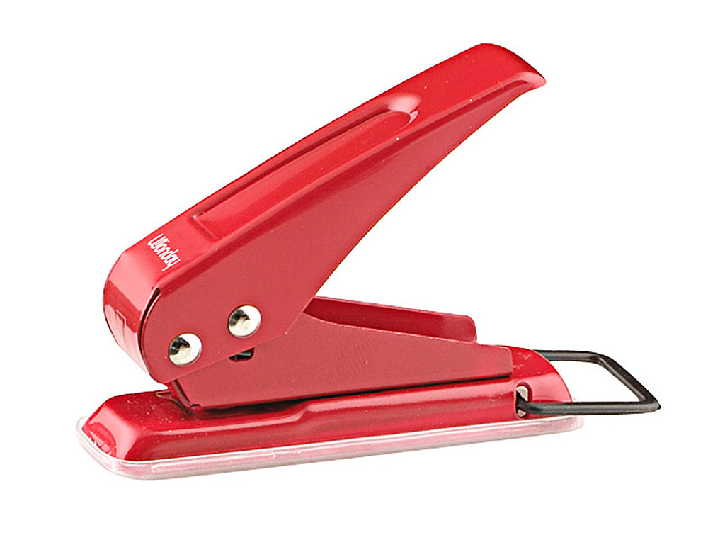 PERFORETTE WONDAY 1 TROU CAPACIT PERFORATION 20F COLORIS ROUGE OU BLEU 93X25X70MM