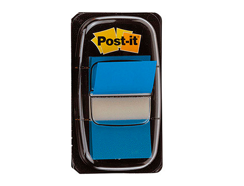 MARQUE-PAGES POST-IT STANDARD INDEX 25X44MM 50F COLORIS BLEU