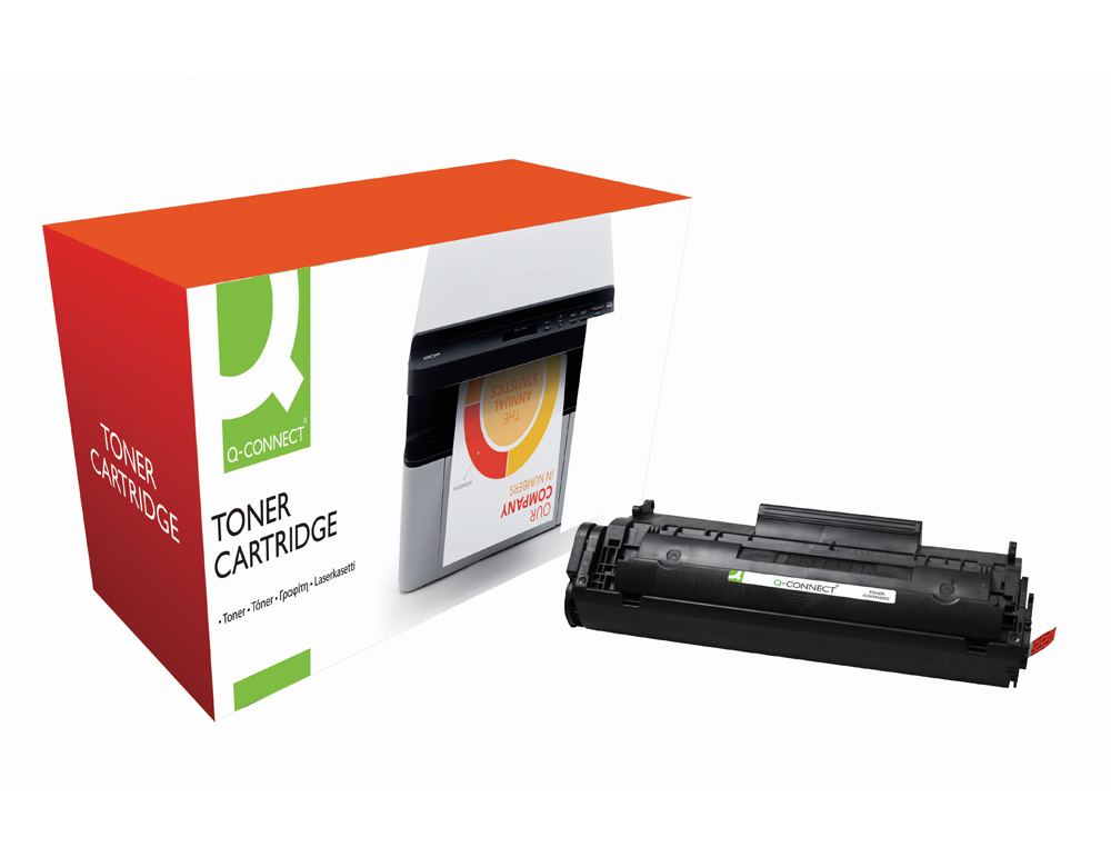 TONER LASER Q-CONNECT COMPATIBLE IMPRIMANTES HP Q2612A COULEUR NOIR 2000P