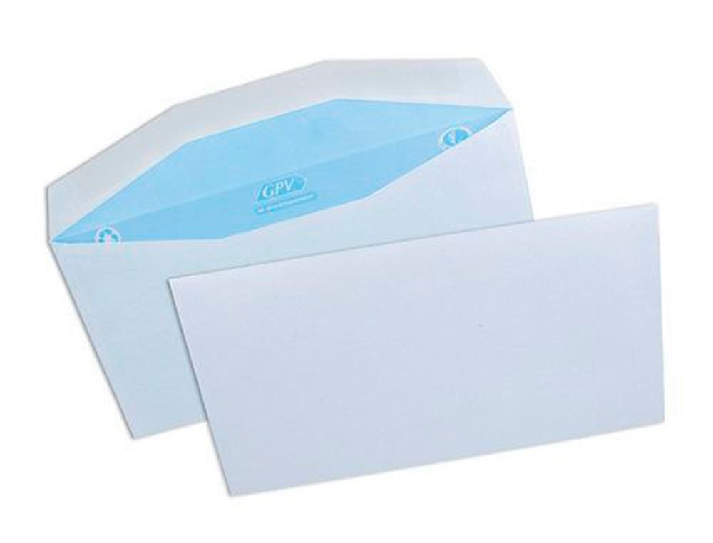 ENVELOPPE GPV MULTIMACHINE 114X229MM 80G GOMME FENTRE 45X100MM POSITION FENTRE 20/20 BOTE 1000 UNITS