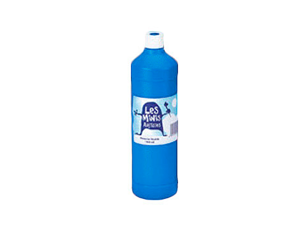 GOUACHE MINI ARTISTES CONOMIQUE ULTRA-LAVABLE PRTE  L'EMPLOI PAISSE ONCTUEUSE COLORIS BLEU FLACON 1000ML