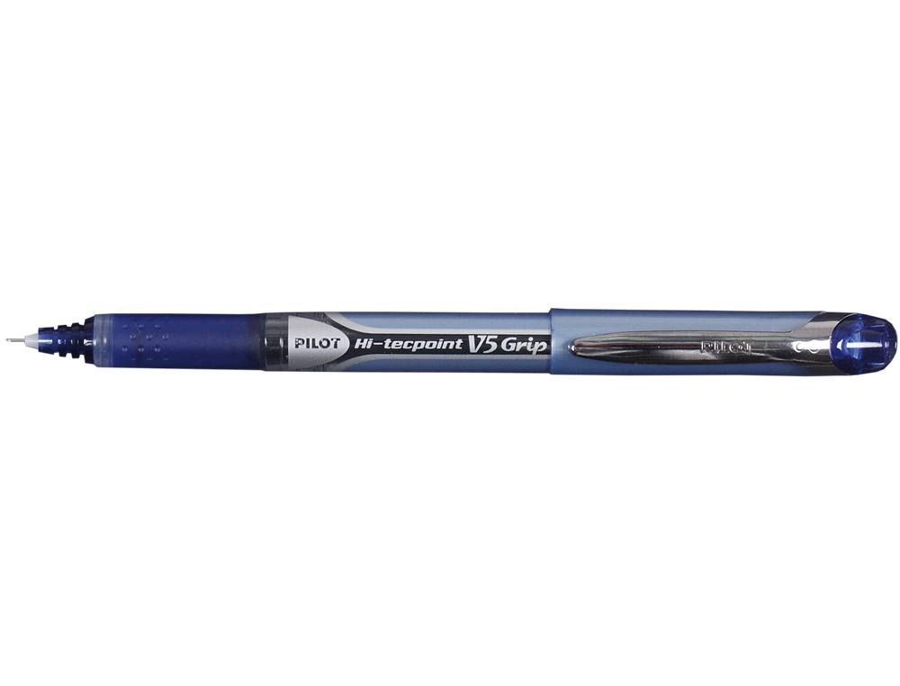 STYLO PILOT V5 GRIP CRITURE FINE 0.3MM CLIP MTAL GRIP PRHENSION NIVEAU ENCRE LIQUIDE VISIBLE 1600M CRITURE BLEU