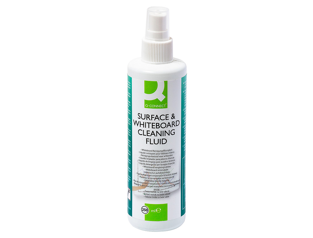 VAPORISATEUR Q-CONNECT MOUSSE NETTOYAGE TABLEAU BLANC NON INFLAMMABLE SANS ALCOOL AROSOL 250ML