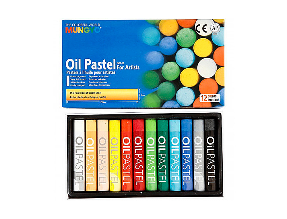 PASTEL HUILE MUNGYO 70MM PIGMENTATION EXTRA-FINE TEXTURE ONCTUEUSE POUVOIR COUVRANT DIAMTRE 18MM BOTE 12 UNITS