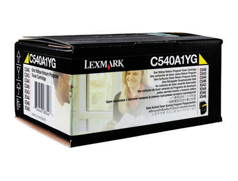 TONER LASER LEXMARK C540/C543/C544/X543/X544 C540A1YG COULEUR JAUNE 1000P