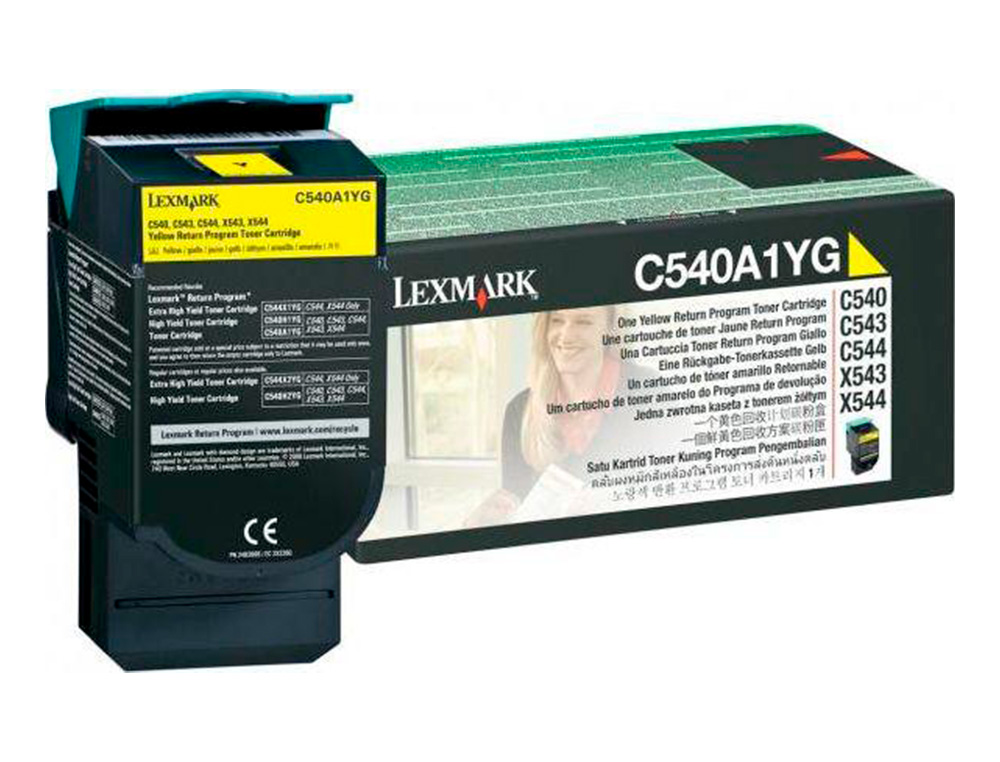 TONER LASER LEXMARK C540/C543/C544/X543/X544 C540A1YG COULEUR JAUNE 1000P