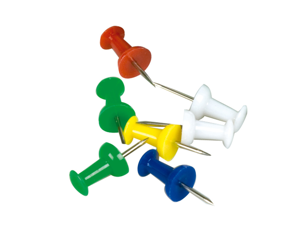 PUNAISE Q-CONNECT ÉPINGLE MÉMO COLORIS ASSORTIS BOÎTE 25 UNITÉS