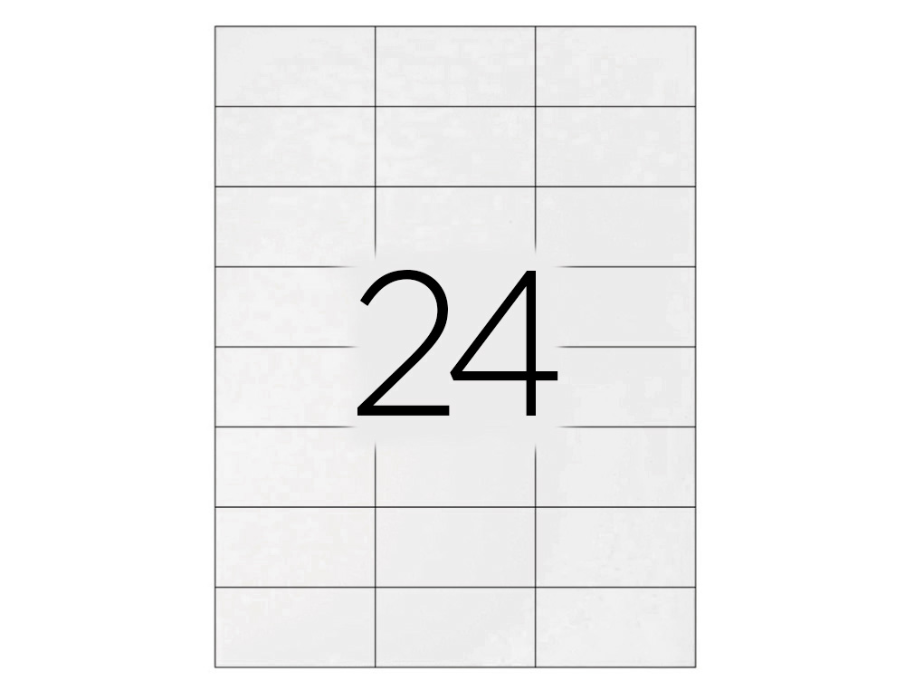 TIQUETTE ADHSIVE Q-CONNECT 70X35MM COINS DROITS IMPRIMANTE JET D'ENCRE LASER COPIEUR BOTE 100 FEUILLES 2400 UNITS