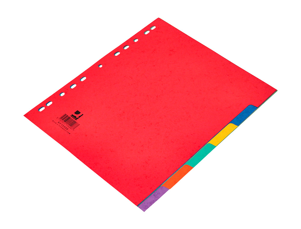 INTERCALAIRE Q-CONNECT CARTE LUSTRÉE 225G 6 POSITIONS A4+ 212X310MM