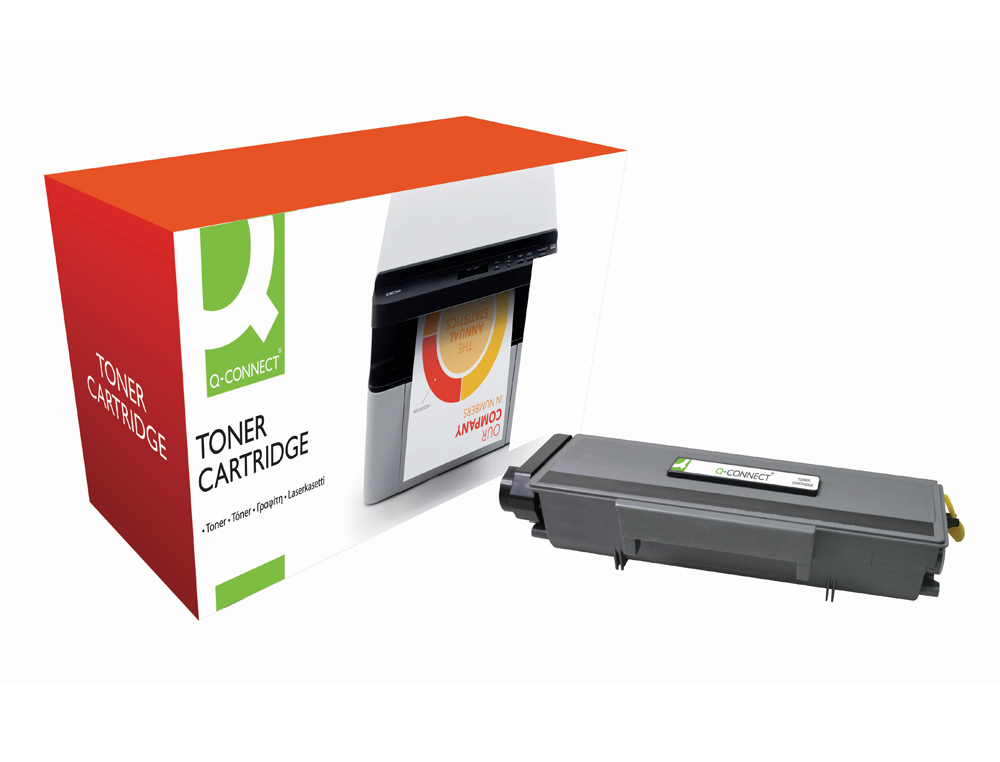 TONER LASER Q-CONNECT COMPATIBLE IMPRIMANTES BROTHER TN3280 COULEUR NOIR 8000P