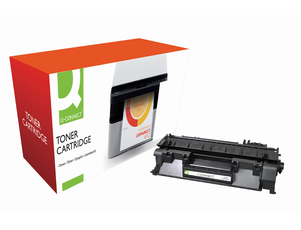 TONER LASER Q-CONNECT COMPATIBLE IMPRIMANTES HP CE505A COULEUR NOIR 2300P