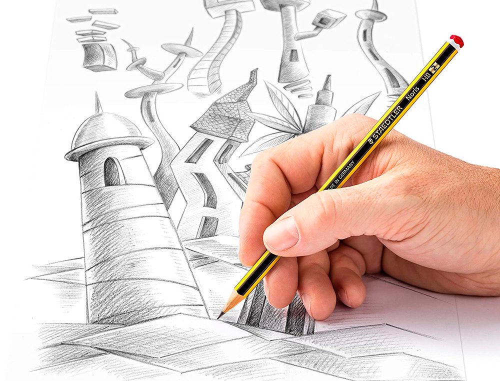 CRAYON GRAPHITE STAEDTLER NORIS 120 HB HEXAGONAL MINE 2MM TRÈS RÉSISTANTE