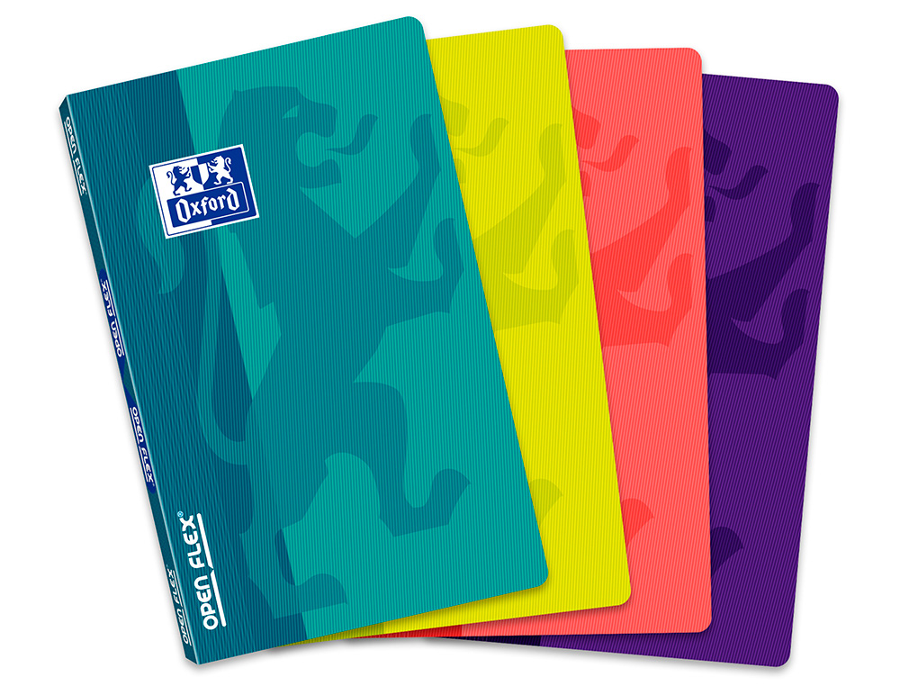 CARNET AGRAF OXFORD OPENFLEX COUVERTURE POLYPROPYLNE 9X14CM 96 PAGES 90G 5X5MM