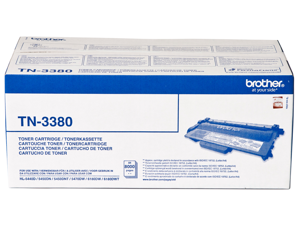 TONER LASER BROTHER TN3380 COULEUR NOIR HAUTE CAPACIT 8000P