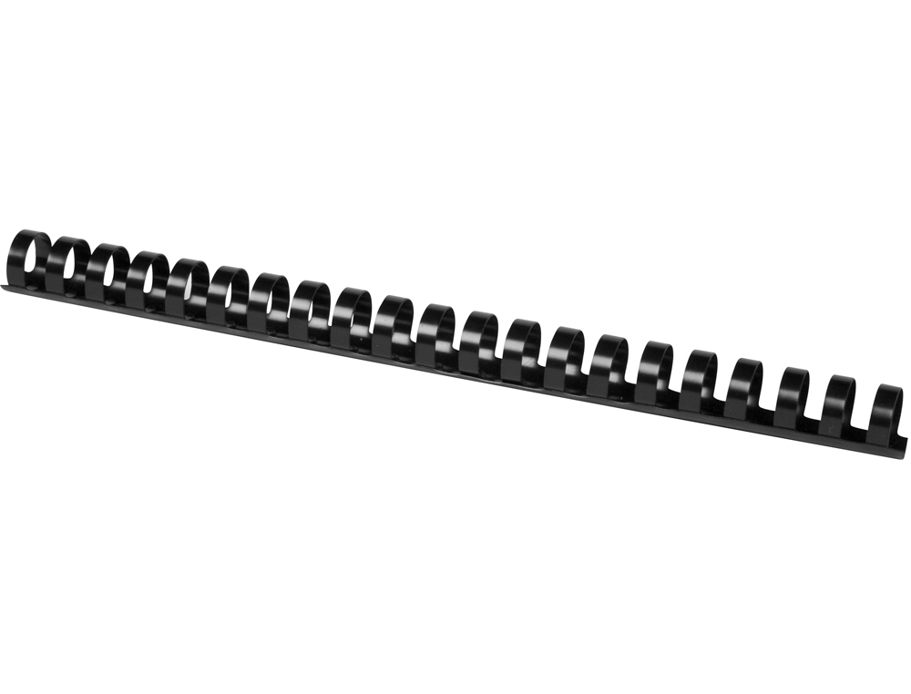 ANNEAU PLASTIQUE  RELIER Q-CONNECT CAPACIT 150F 18MM DIAMTRE COLORIS NOIR BOTE 50 UNITS