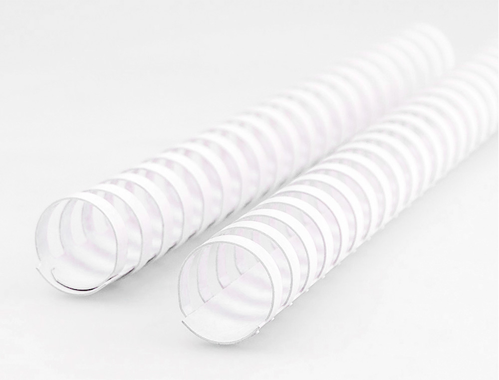 ANNEAU PLASTIQUE  RELIER Q-CONNECT CAPACIT 180F 22MM DIAMTRE COLORIS BLANC BOTE 50 UNITS
