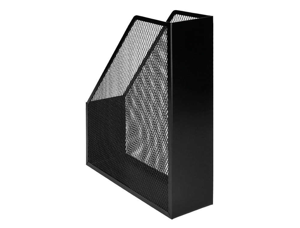 PORTE-REVUES Q-CONNECT MTAL MESH MAILLE MTALLIQUE 250X79X289MM COLORIS NOIR