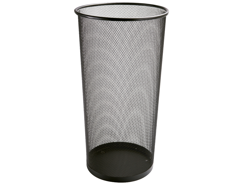 PORTE-PARAPLUIES Q-CONNECT MAILLE MÉTALLIQUE CAPACITÉ 22.6L HAUTEUR 500MM DIAMÈTRE FOND 265MM COLORIS NOIR