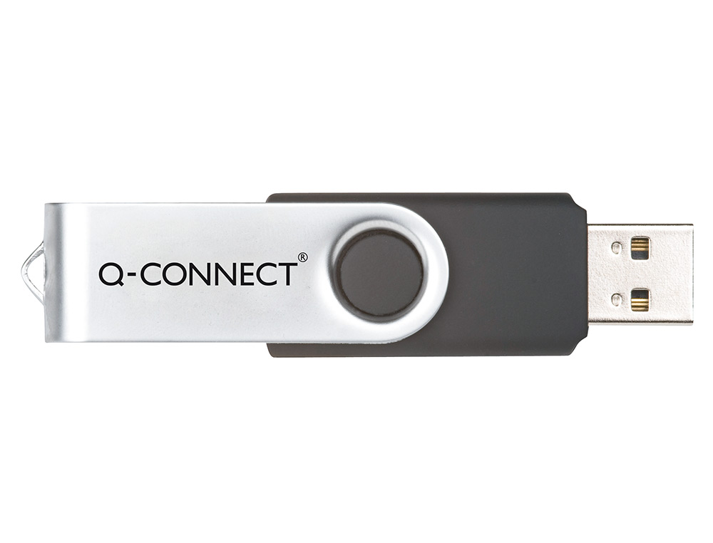 CL USB Q-CONNECT 2.0 4GB VITESSE LECTURE 15MB/S CRITURE 5MB/S CAPUCHON ROTATIF